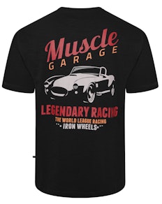 KAM Legendary Racing Slub T-Shirt Schwarz